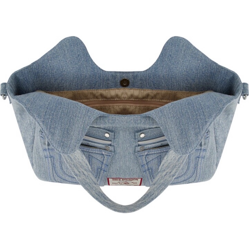 True Religion Denim Horseshoe Stitch Tote - Picture 2 of 7